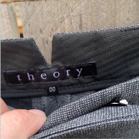 Theory Gray lightweight wool pants size 00 - Picture 3 of 7
